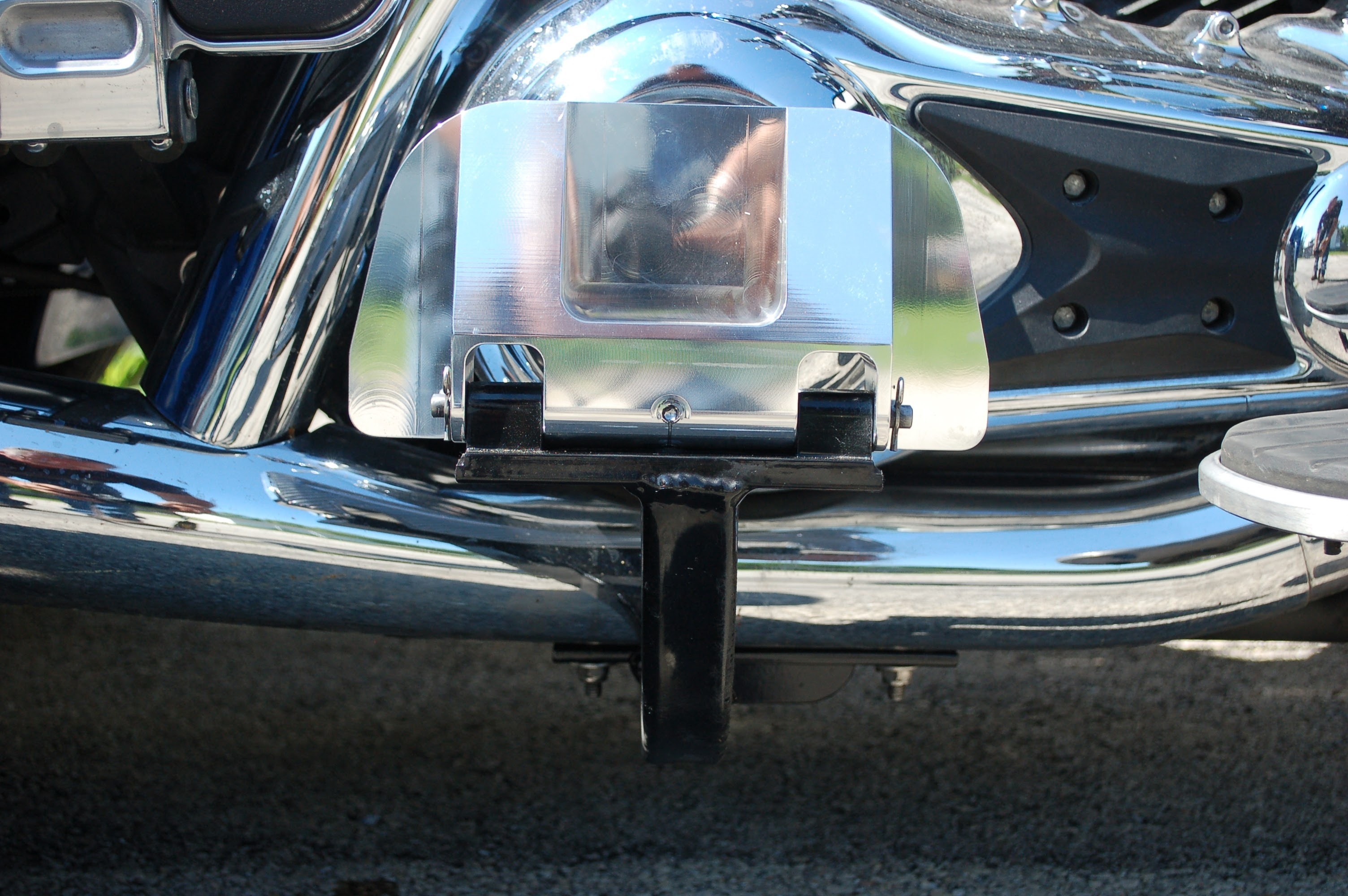 Trike Mid Step product — mounted step bracket